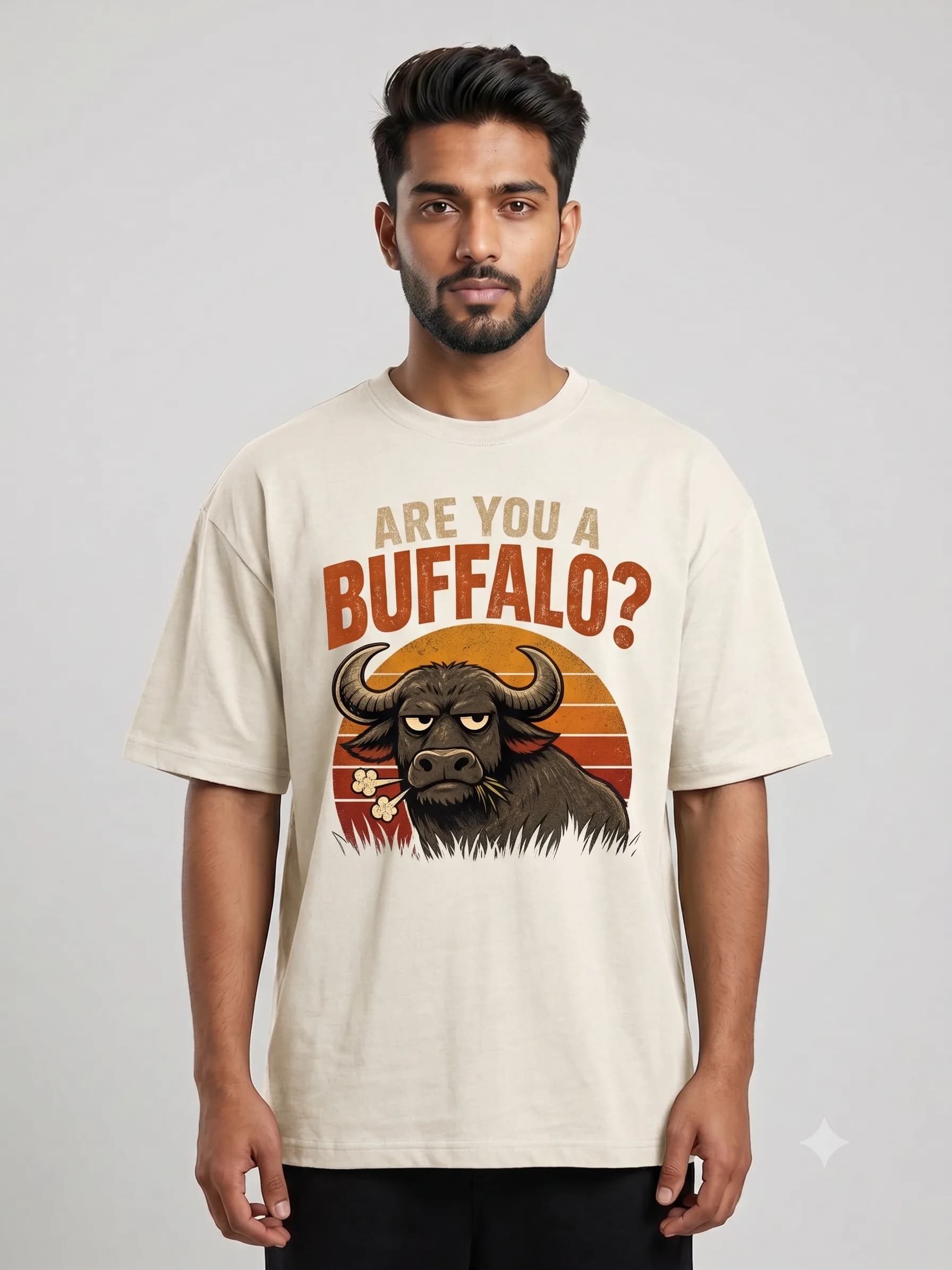 Are You A Buffalo? — White — On Model (real)