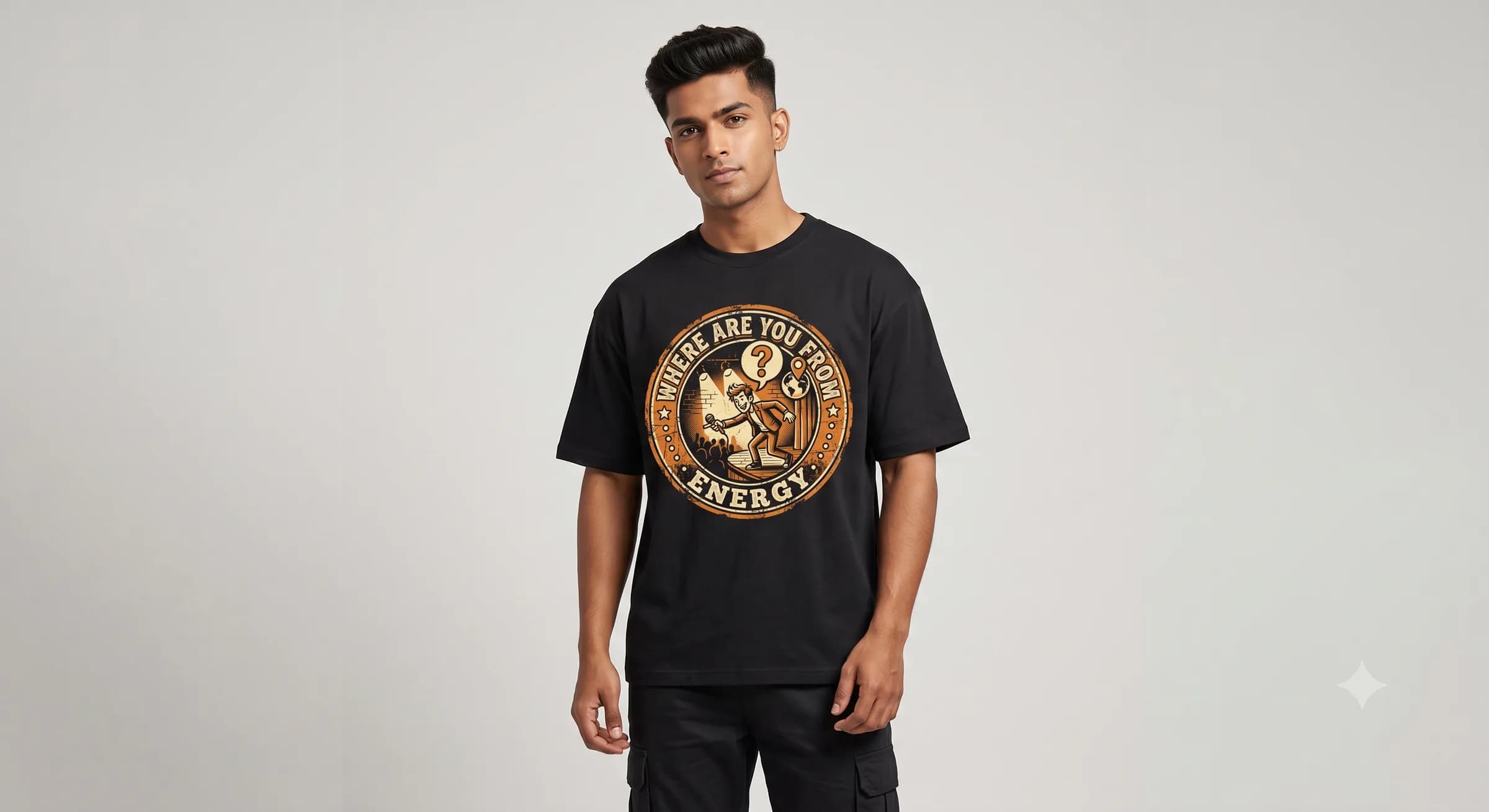 Where Are You From Energy — Black — On Model (real)