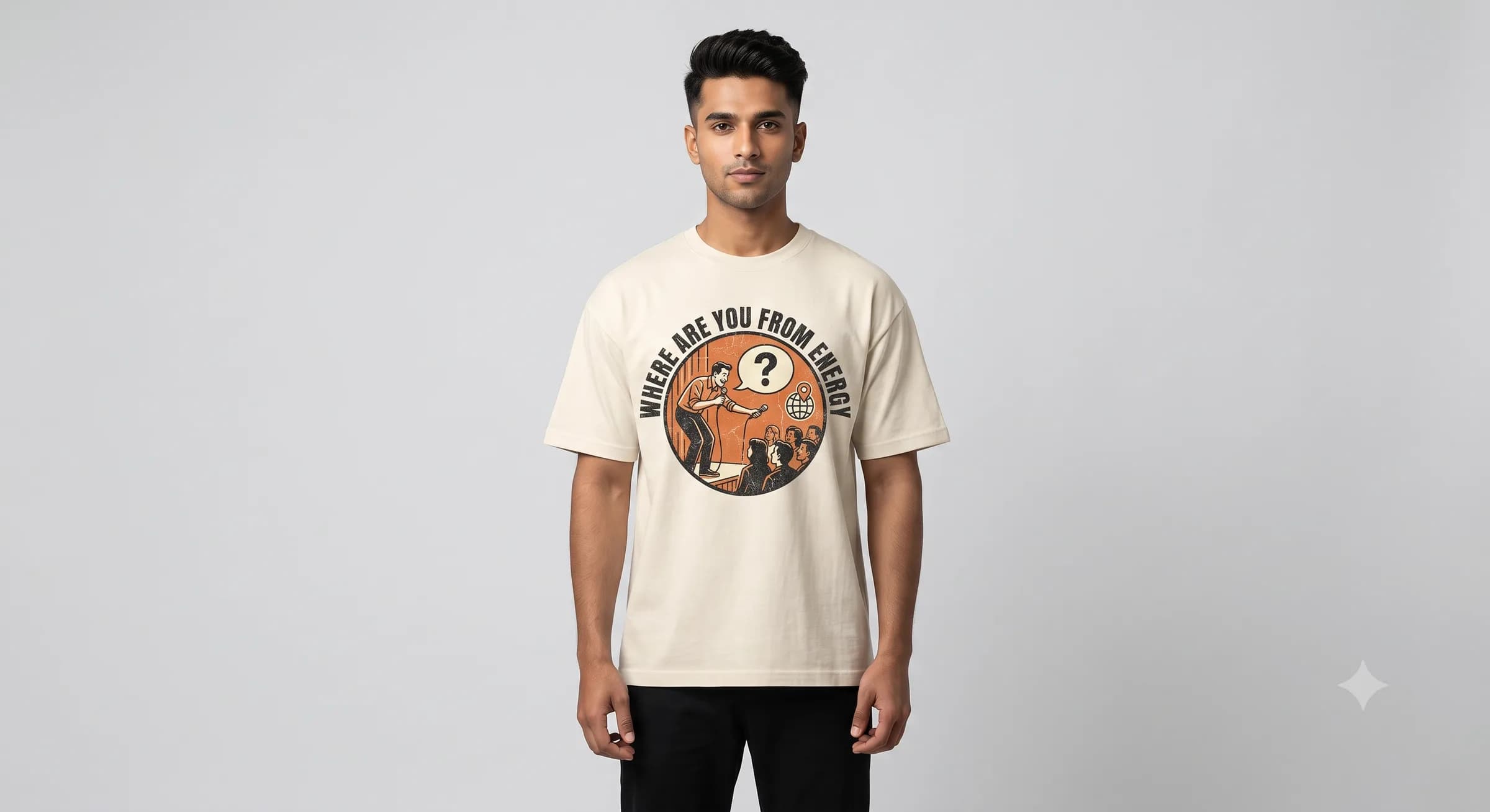 Where Are You From Energy — White — On Model (real)